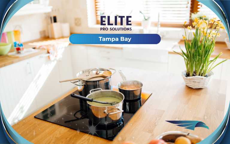 glass cooktop cleaner for removing grease and residue